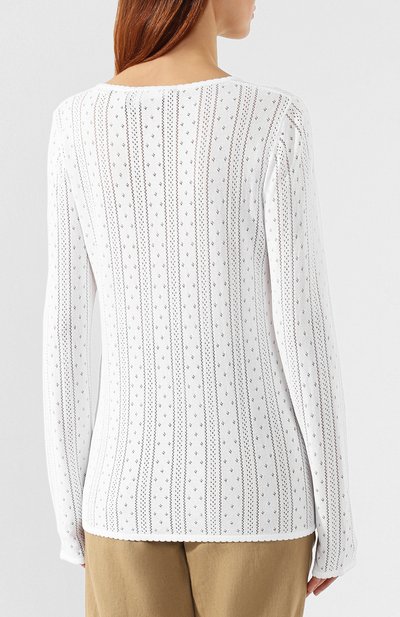 Пуловер из вискозы MARC JACOBS (THE) белого цвета по цене 45200 руб., арт. M4007829, фото 4 Пуловер из вискозы MARC JACOBS (THE), арт. M4007829, фото 4