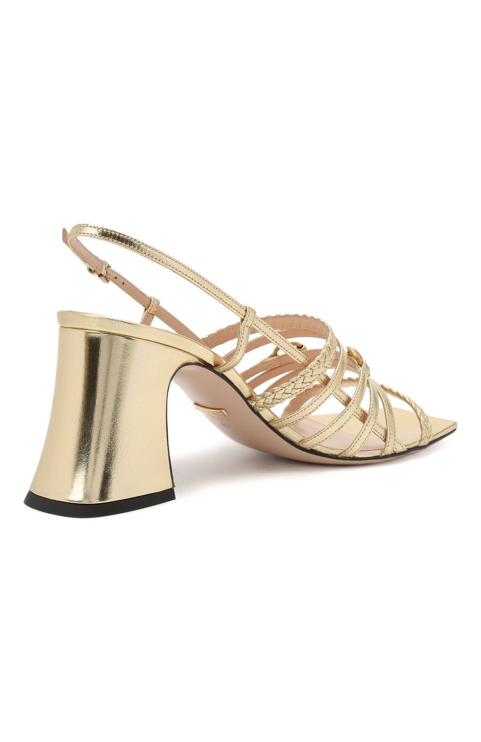 Кожаные босоножки GUCCI, арт. 645404/B8B00, фото 4