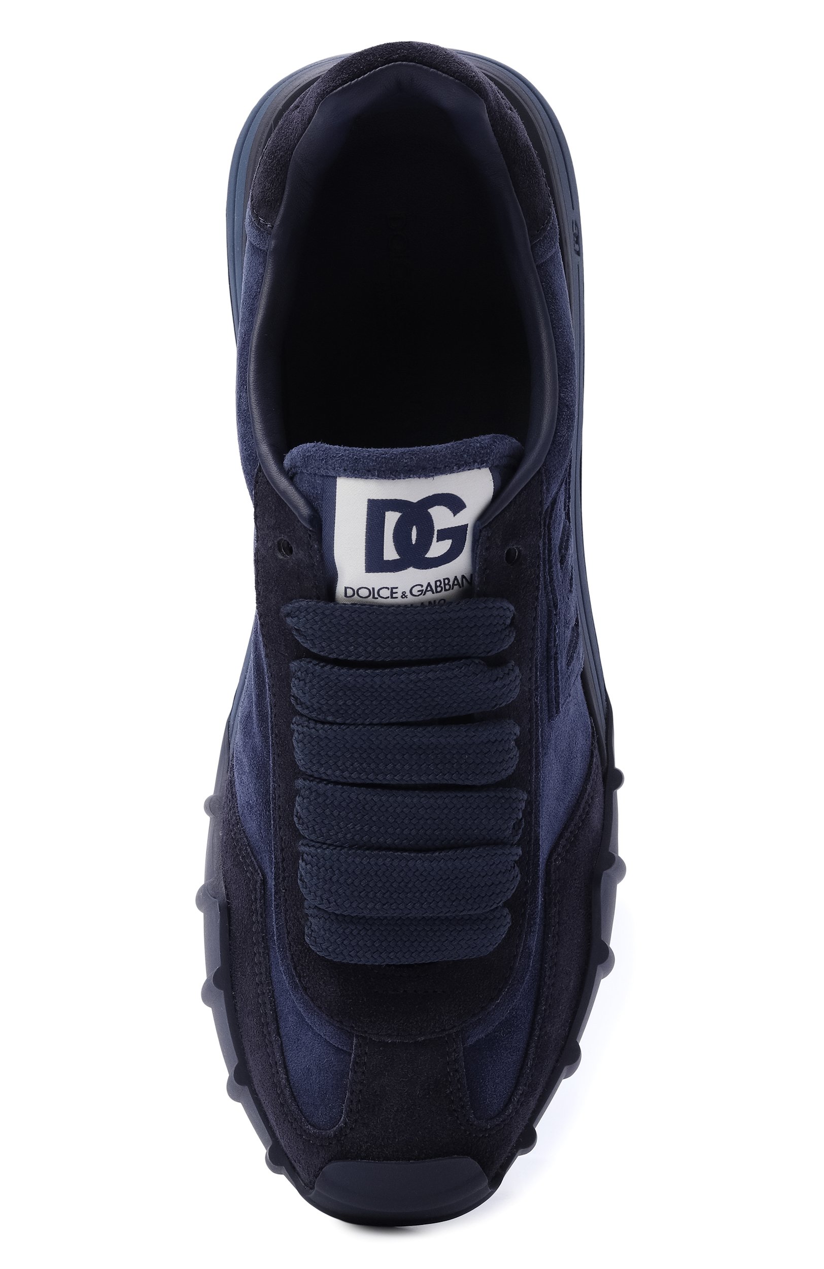 Замшевые кроссовки dg athletic DOLCE & GABBANA темно-синего цвета по цене 85700 руб., арт. CS2384/A0836, фото 5 Замшевые кроссовки dg athletic DOLCE & GABBANA, арт. CS2384/A0836, фото 5