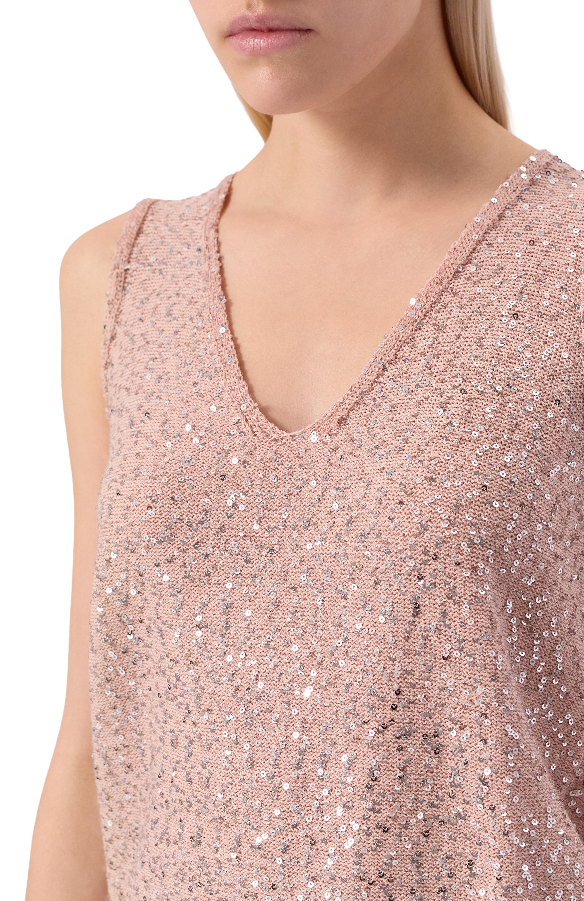 Топ с отделкой пайетками WEEKEND MAX MARA, арт. ACAICI, фото 5