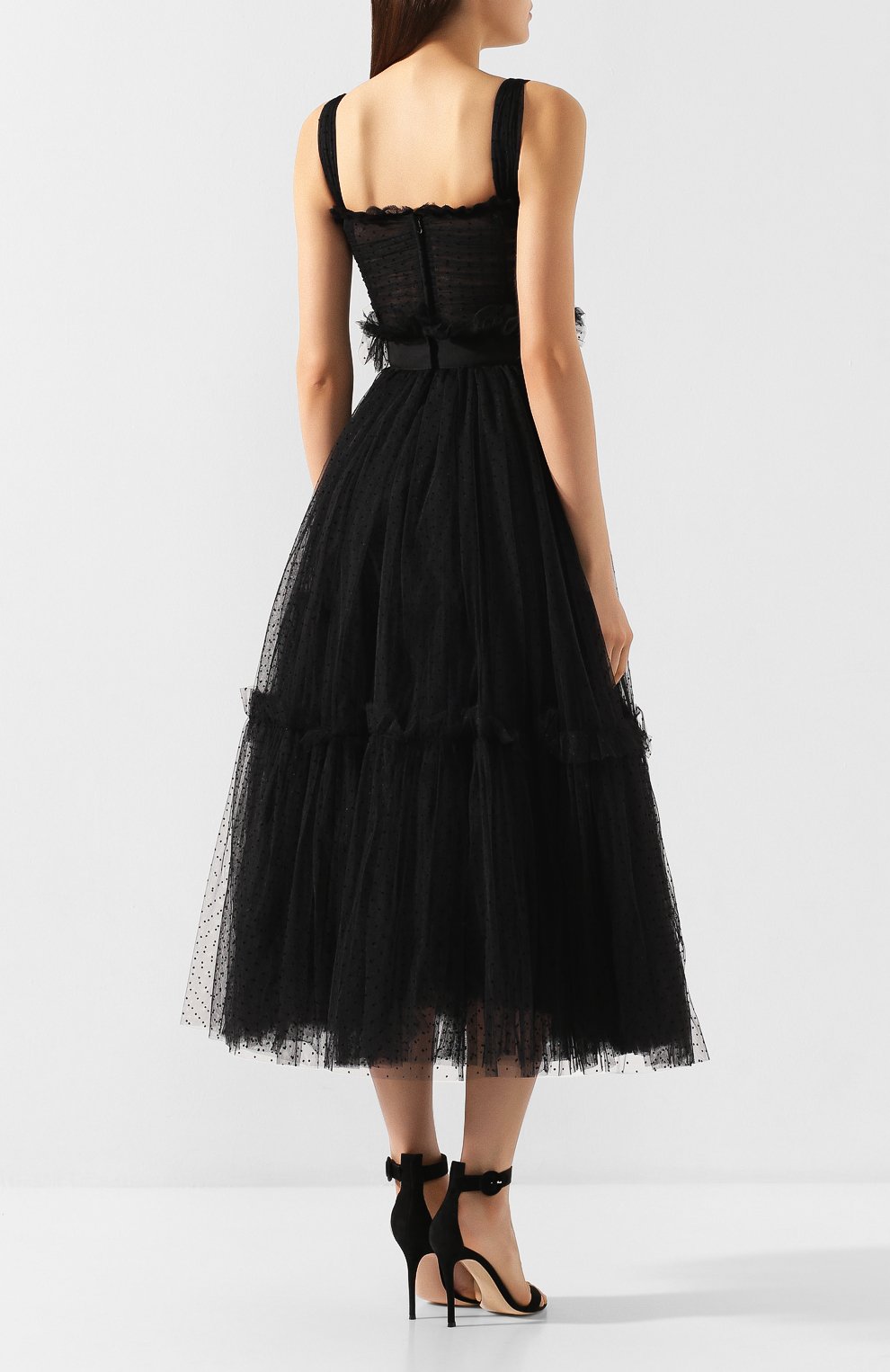 Платье DOLCE & GABBANA черного цвета по цене 589500 руб., арт. F6E7MT/HLMT6, фото 4 Платье DOLCE & GABBANA, арт. F6E7MT/HLMT6, фото 4