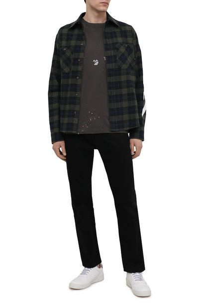 Хлопковая футболка OFF-WHITE, арт. 0MAA027S21JER002, фото 2