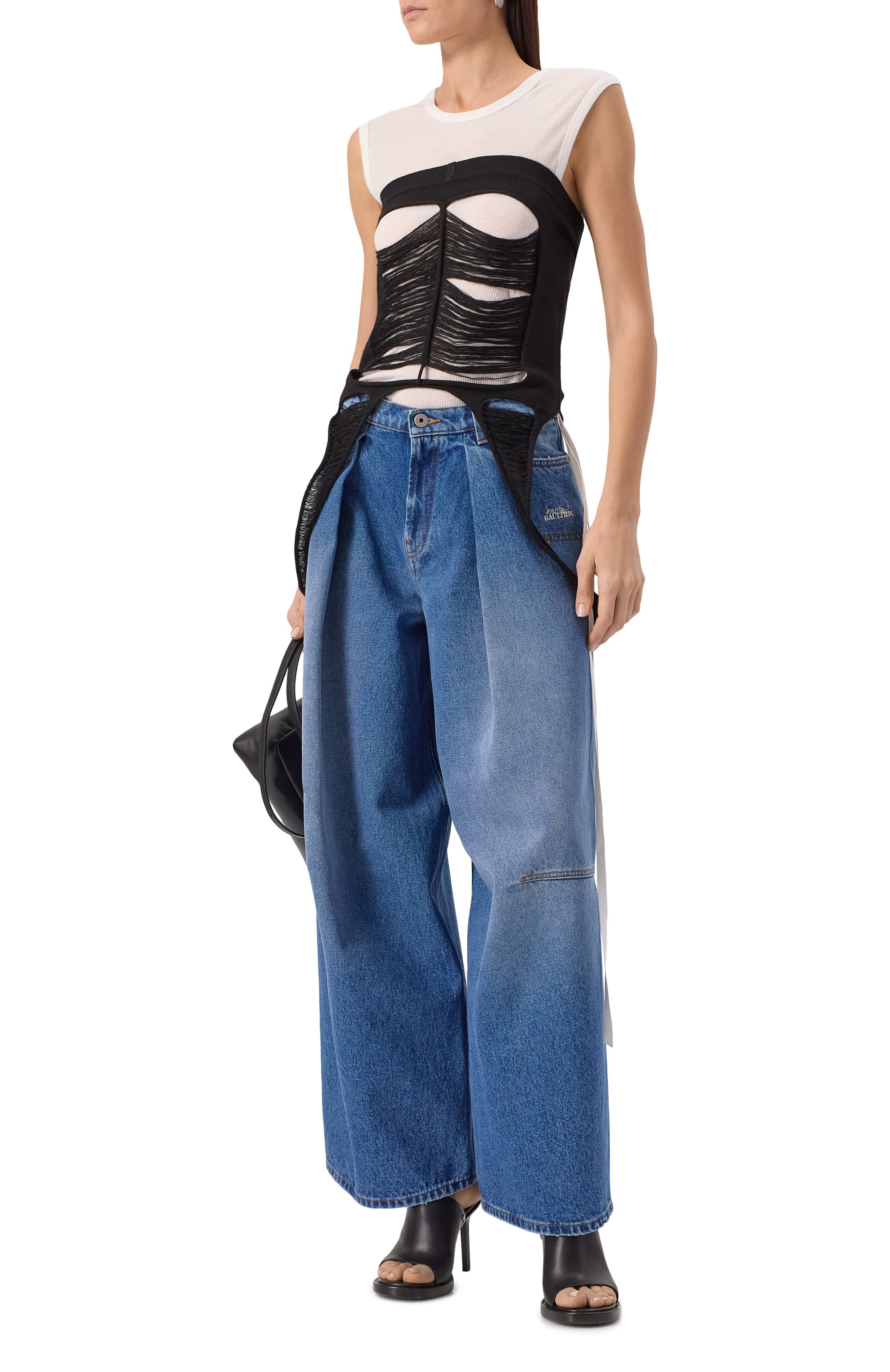 Джинсы JEAN PAUL GAULTIER, арт. 25/34-F-JE179B-D013, фото 2