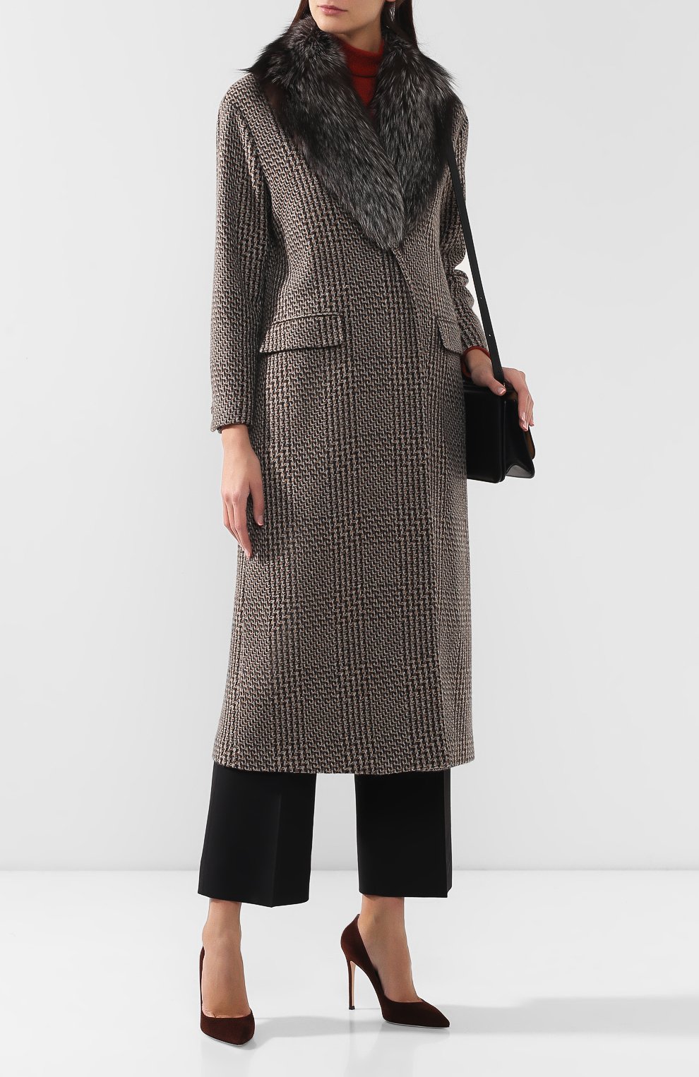 Пальто из смеси кашемира и шерсти KITON, арт. D48625K06954, фото 2