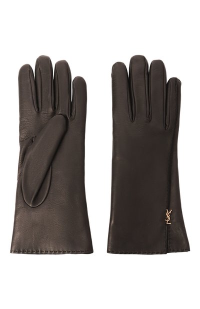 Кожаные перчатки SAINT LAURENT, арт. 802648/3YQ52, фото 3