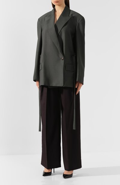 Шерстяной жакет ACNE STUDIOS зеленого цвета по цене 44950 руб., арт. AH0042, фото 3 Шерстяной жакет ACNE STUDIOS, арт. AH0042, фото 3
