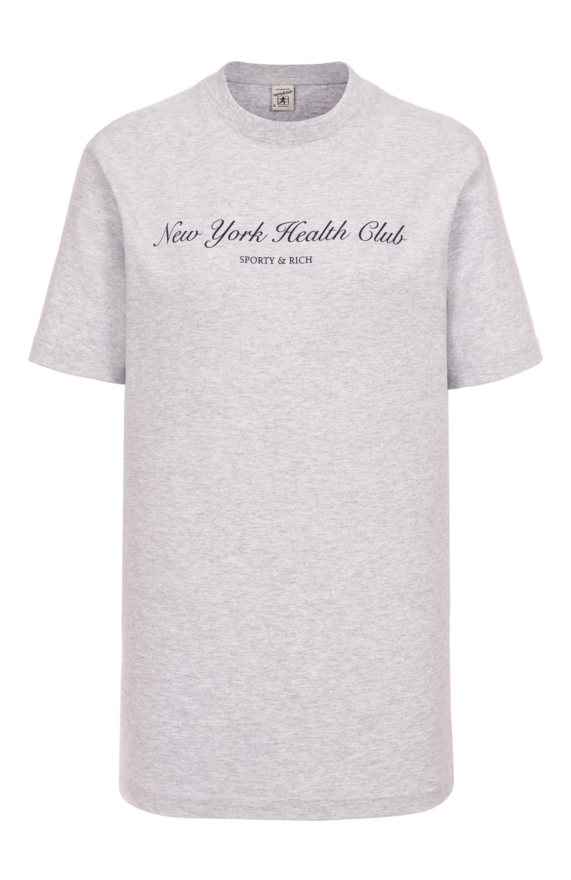 Хлопковая футболка SPORTY AND RICH, арт. T0043602043GY03, фото 1