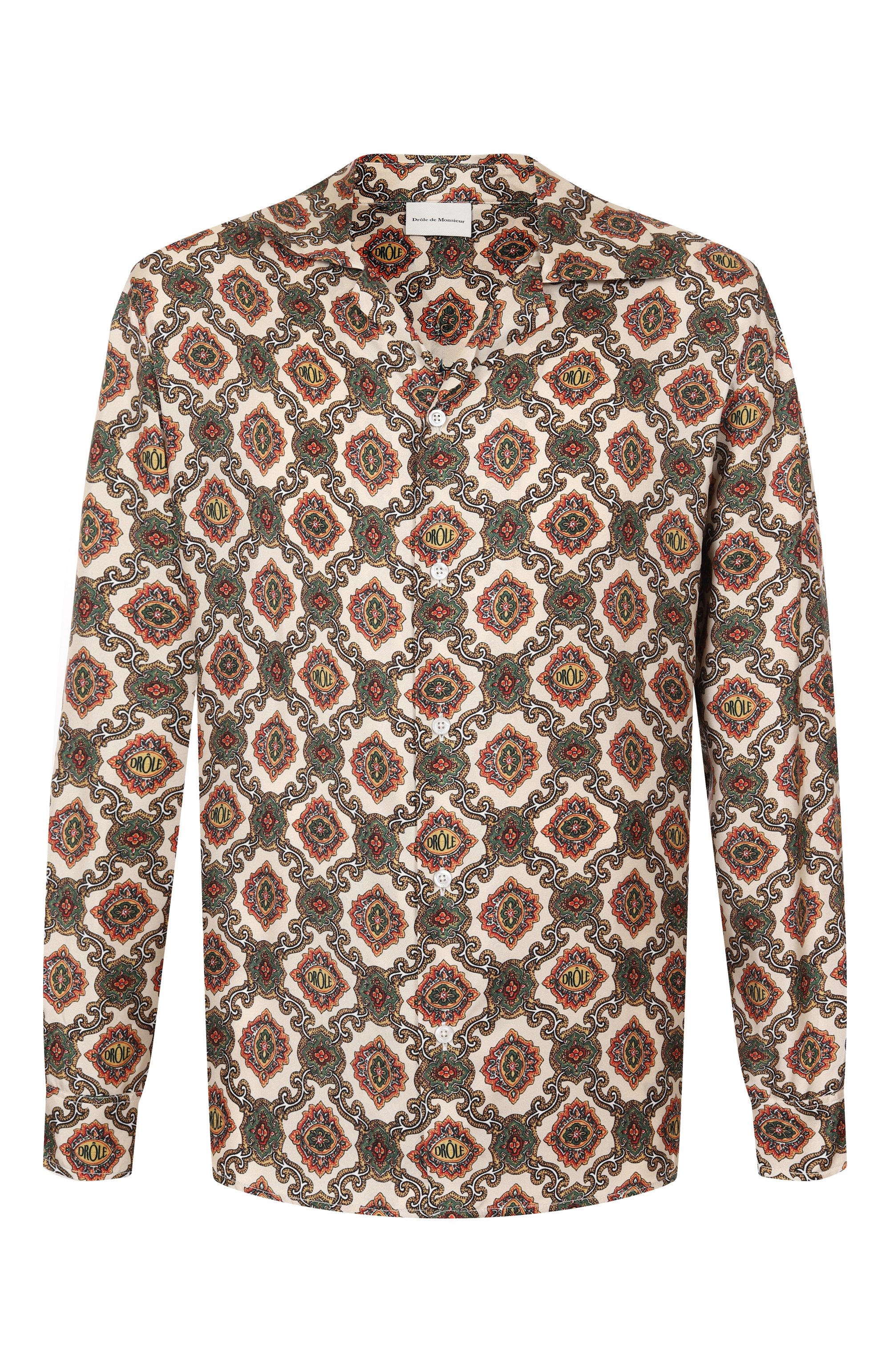 Шелковая рубашка DROLE DE MONSIEUR, арт. E-SH187-SE006-BG, фото 1