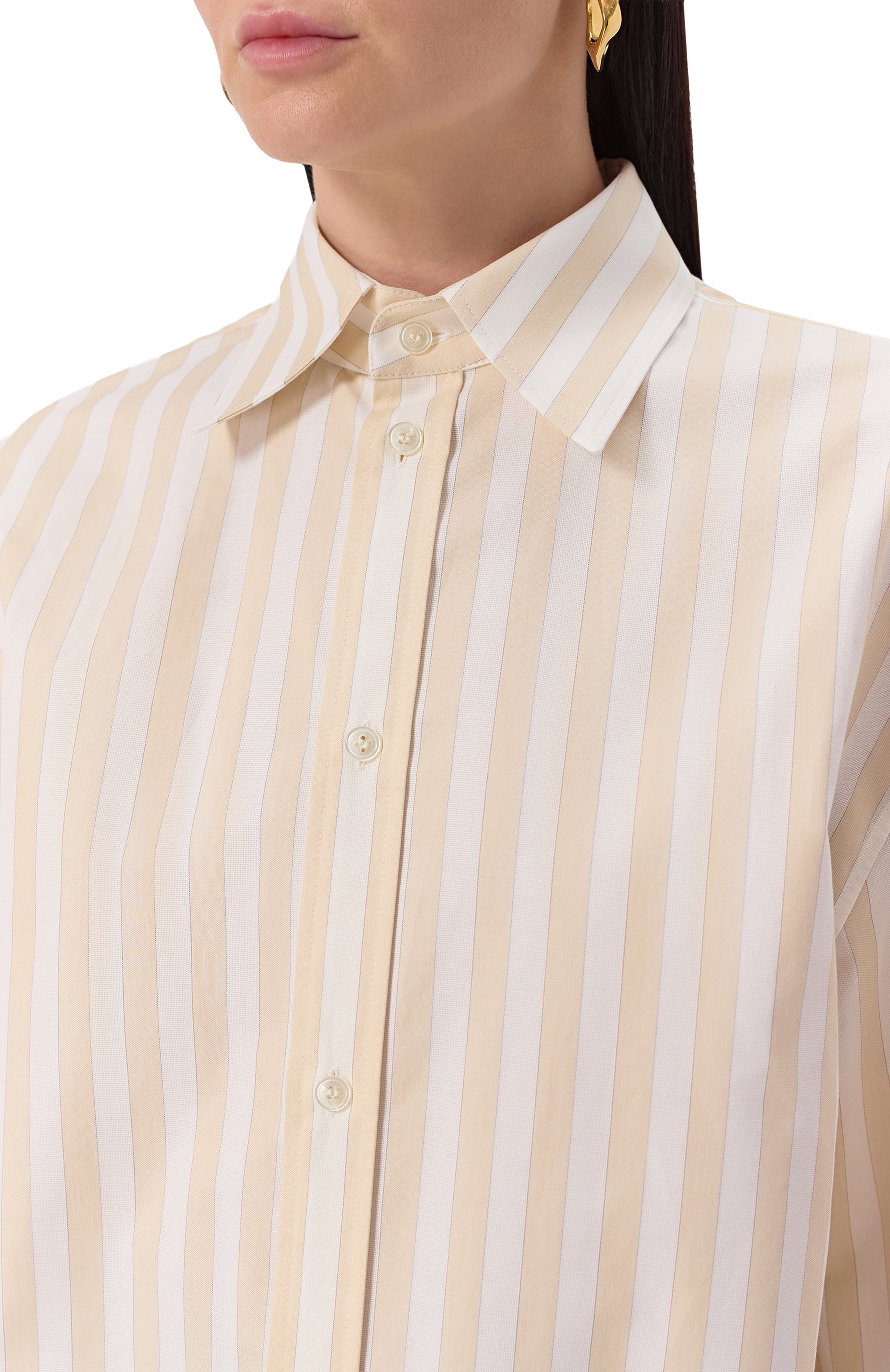 Хлопковая рубашка SAINT LAURENT, арт. 829703/Y7C11, фото 5