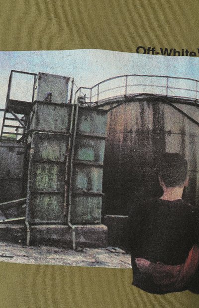 Хлопковая футболка OFF-WHITE, арт. 0WAA049S19D960804388, фото 5