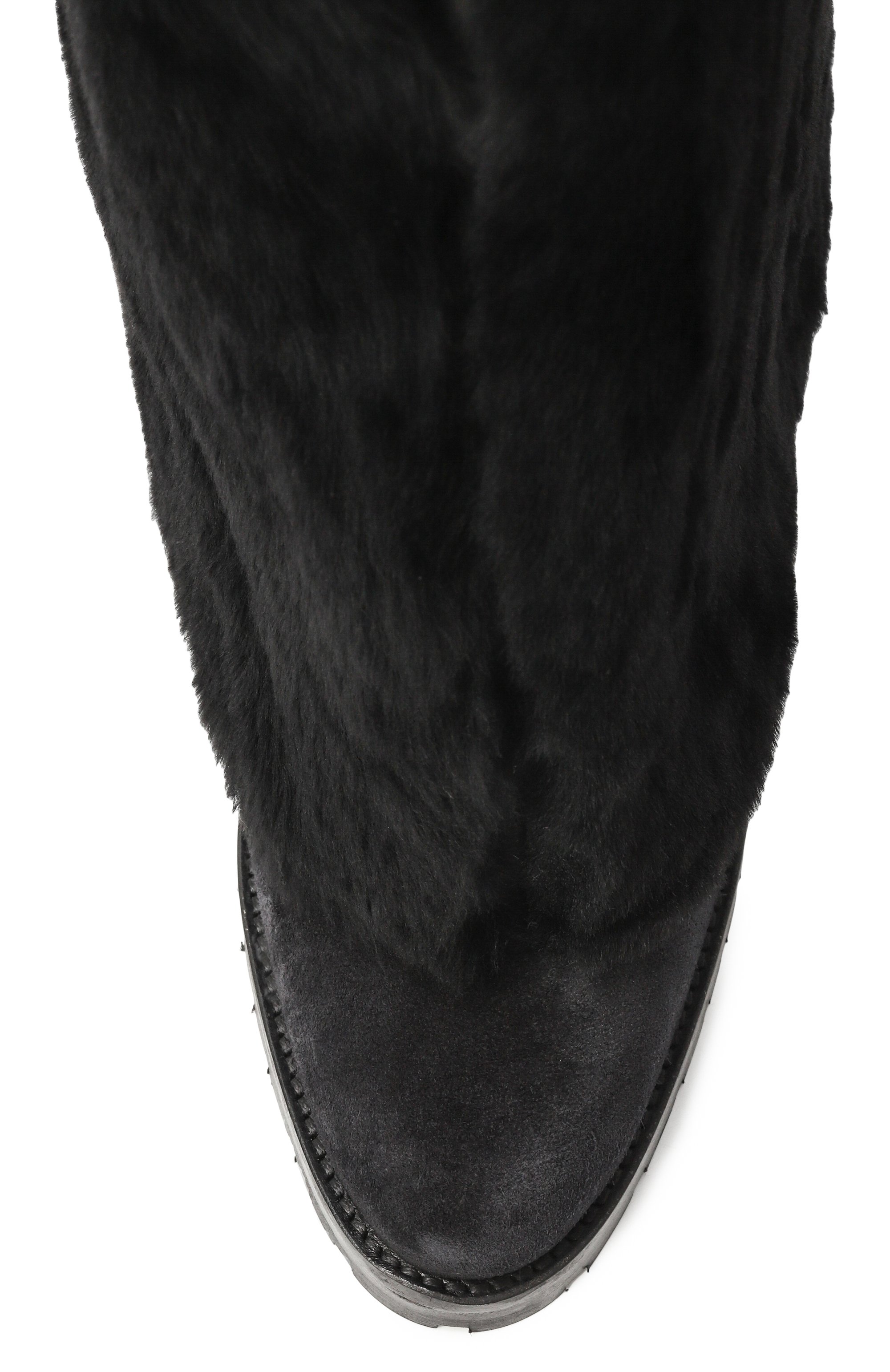 Сапоги из овчины YVES SALOMON черного цвета по цене 164500 руб., арт. 26WAC610XXMLCV, фото 6 Сапоги из овчины YVES SALOMON, арт. 26WAC610XXMLCV, фото 6