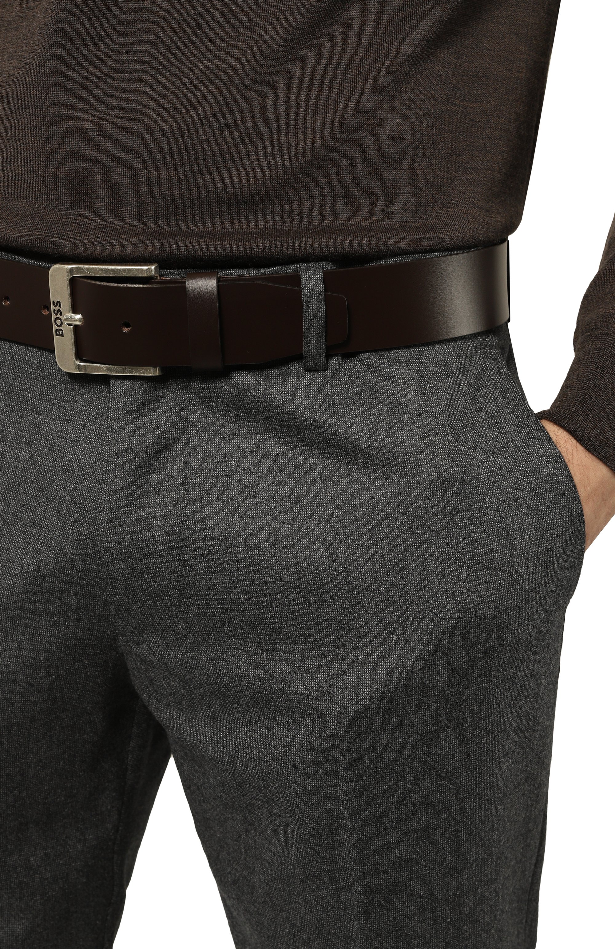 Кожаный ремень BOSS, арт. 50512795, фото 2