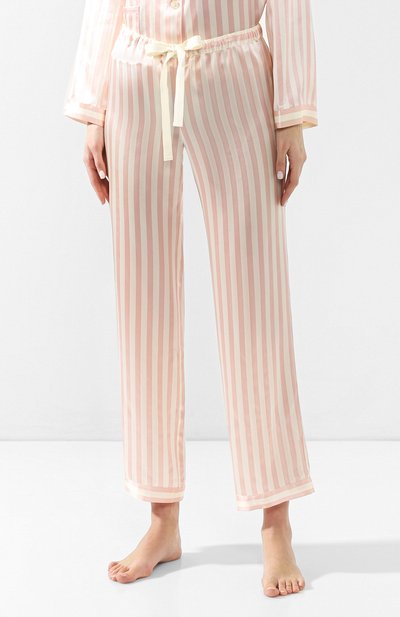 Шелковые брюки MORGAN LANE, арт. 19N54PS PETAL/CREAM, фото 3