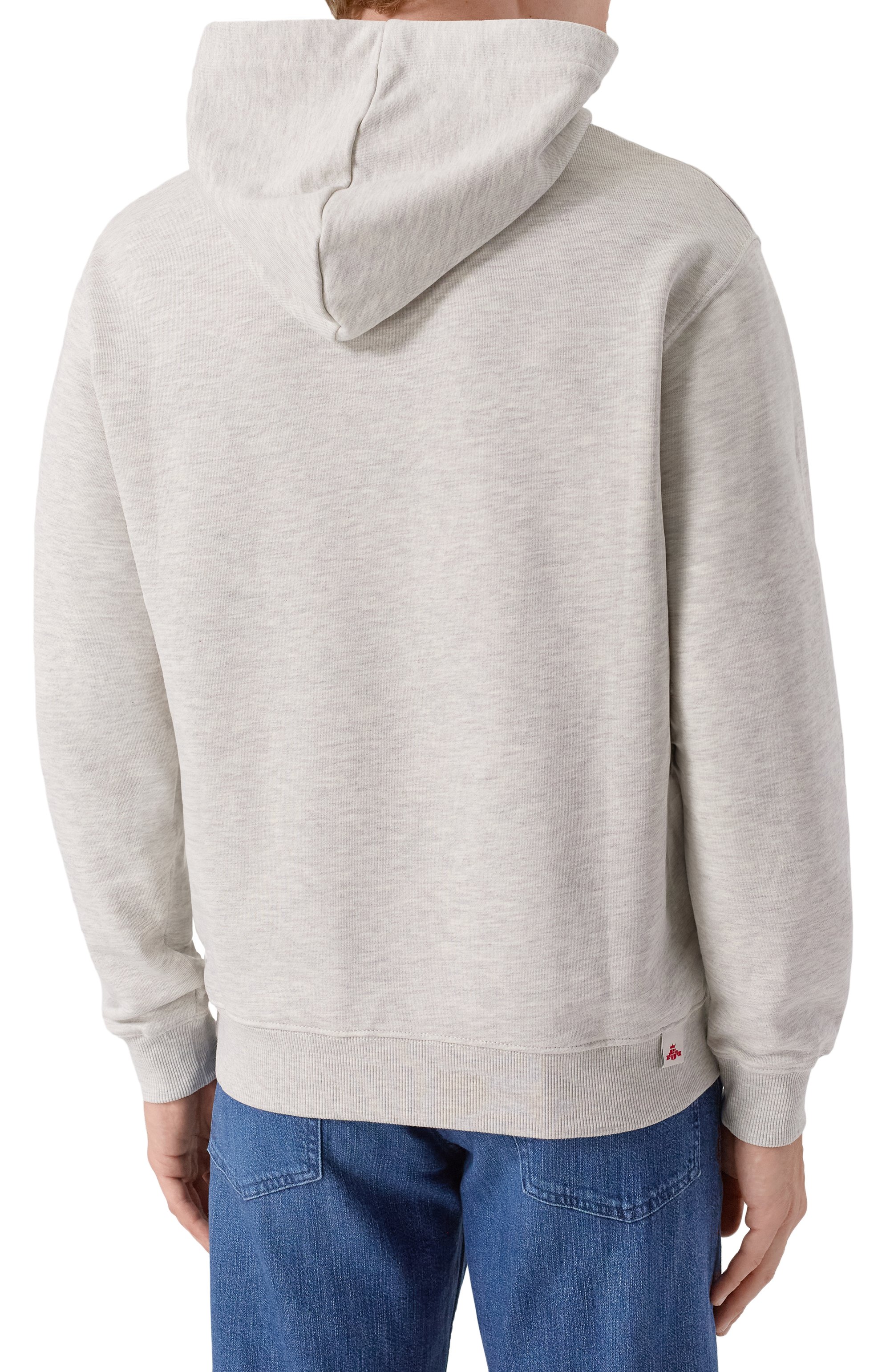 Хлопковое худи REPLAY светло-серого цвета по цене 14700 руб., арт. M3189 .000.23802, фото 4 Хлопковое худи REPLAY, арт. M3189 .000.23802, фото 4