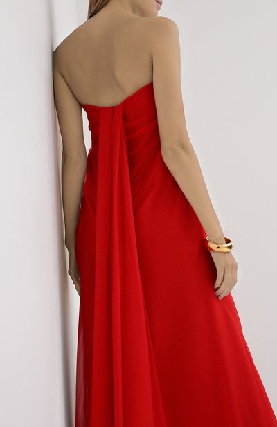 Шелковое платье ALEXANDER MCQUEEN, арт. 612662/QBAAB, фото 4