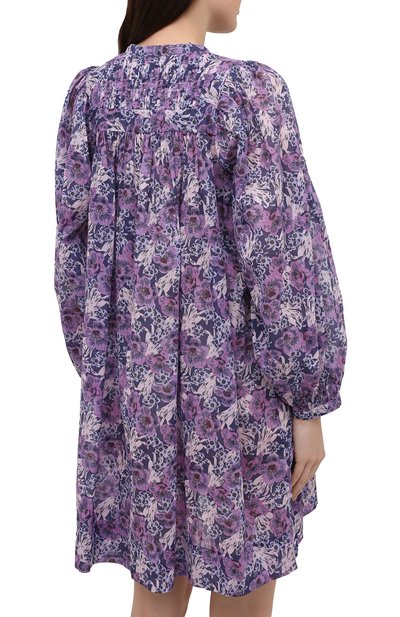 Хлопковое платье ISABEL MARANT ETOILE фиолетового цвета по цене 37200 руб., арт. R01591-21P009E/VIRGINIE, фото 4 Хлопковое платье ISABEL MARANT ETOILE, арт. R01591-21P009E/VIRGINIE, фото 4