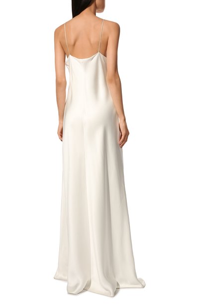 Атласное платье THE ROW белого цвета по цене 556500 руб., арт. 1267W441, фото 4 Атласное платье THE ROW, арт. 1267W441, фото 4