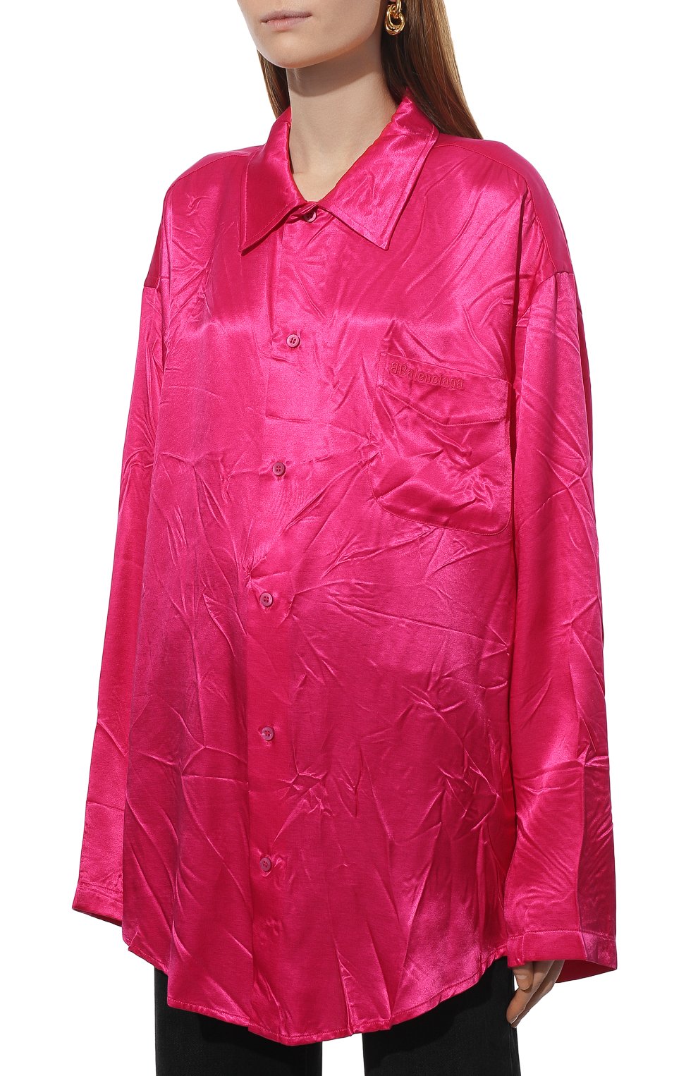 Атласная рубашка BALENCIAGA, арт. 658964/TL028, фото 3