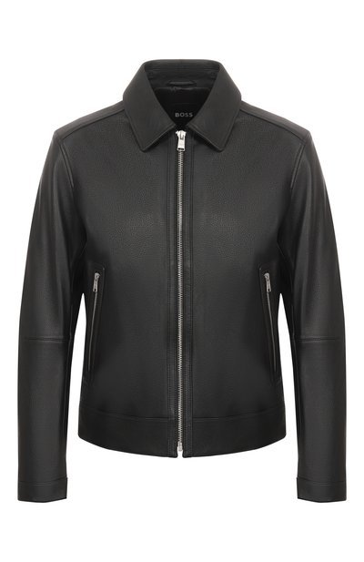 Мужская кожаная куртка BOSS, арт. 50543214