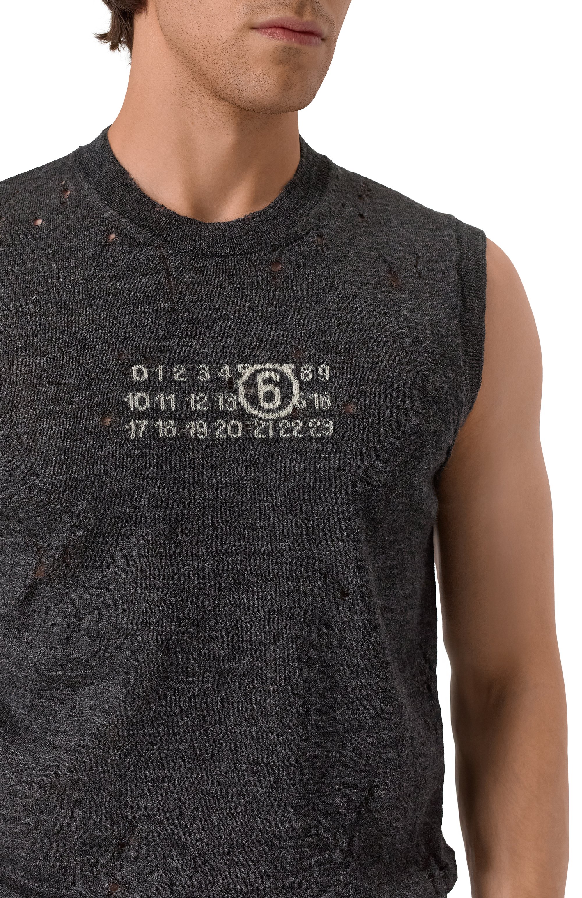 Шерстяной жилет MM6, арт. SH0FB0017/M13134, фото 5