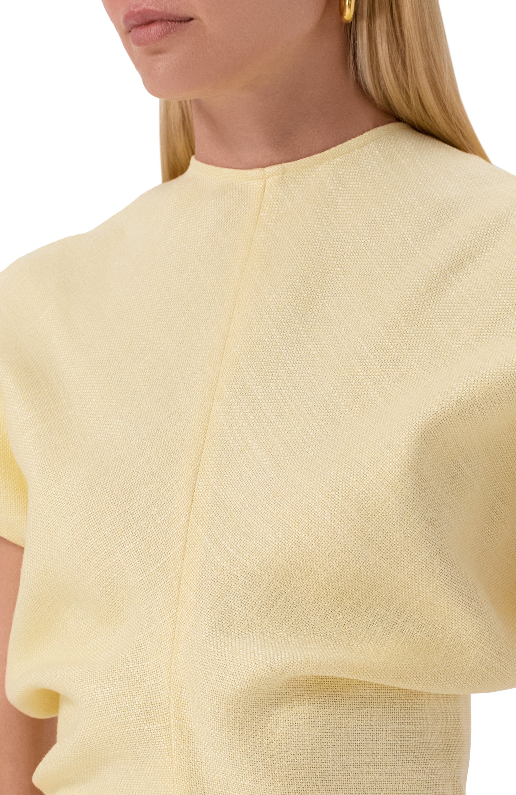 Платье из вискозы и льна TOTEME, арт. 253-WRD1103-FB0461, фото 5