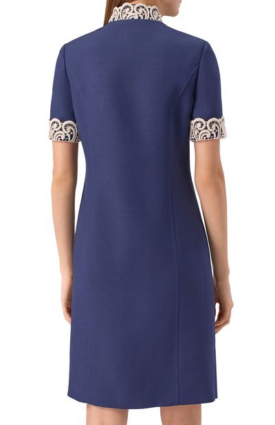 Платье из шерсти и шелка VALENTINO, арт. 7B3VAG10/1CF, фото 4