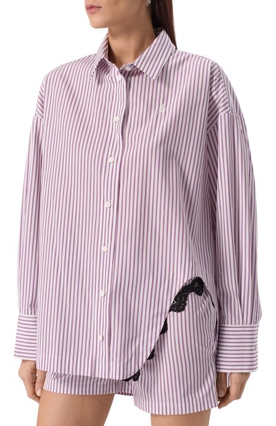 Хлопковая рубашка THE ATTICO, арт. 250WCH00004/CCC054AA, фото 3