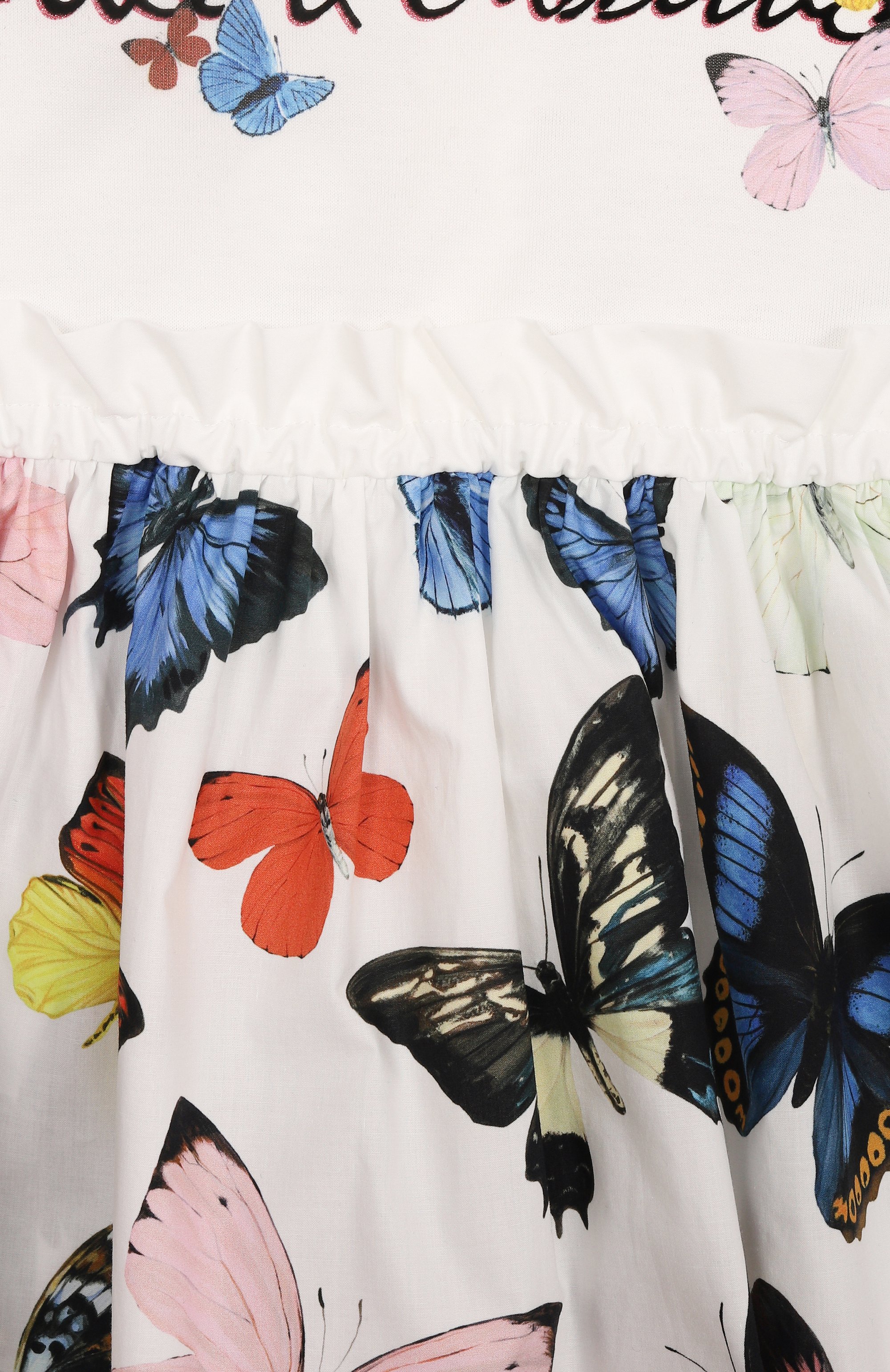 Хлопковое платье DOLCE & GABBANA белого цвета по цене 57500 руб., арт. L5JD9P/G700M/2-6, фото 3 Хлопковое платье DOLCE & GABBANA, арт. L5JD9P/G700M/2-6, фото 3