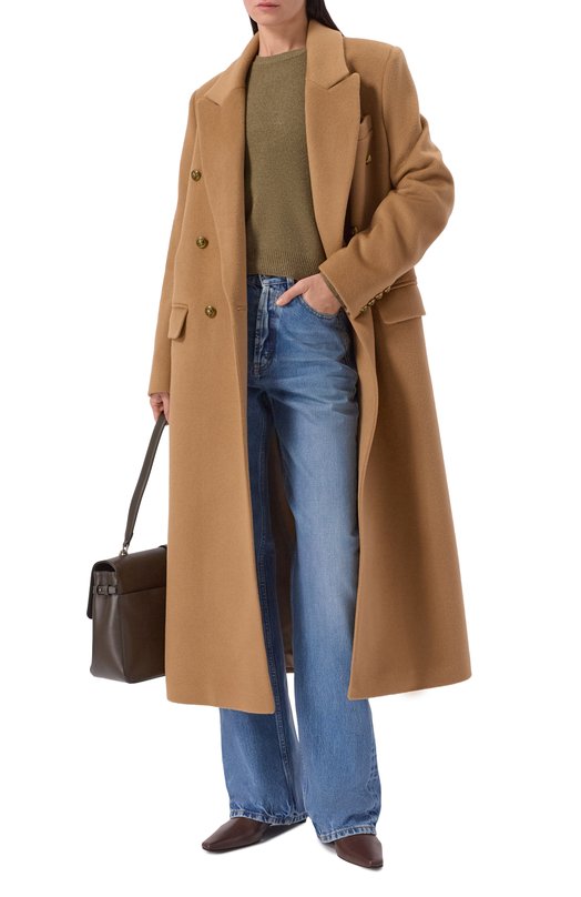 Шерстяное пальто Seven Lab 325-S-W-00-71-089 Бежевый  325-S-W-00-71-089 Фото 2