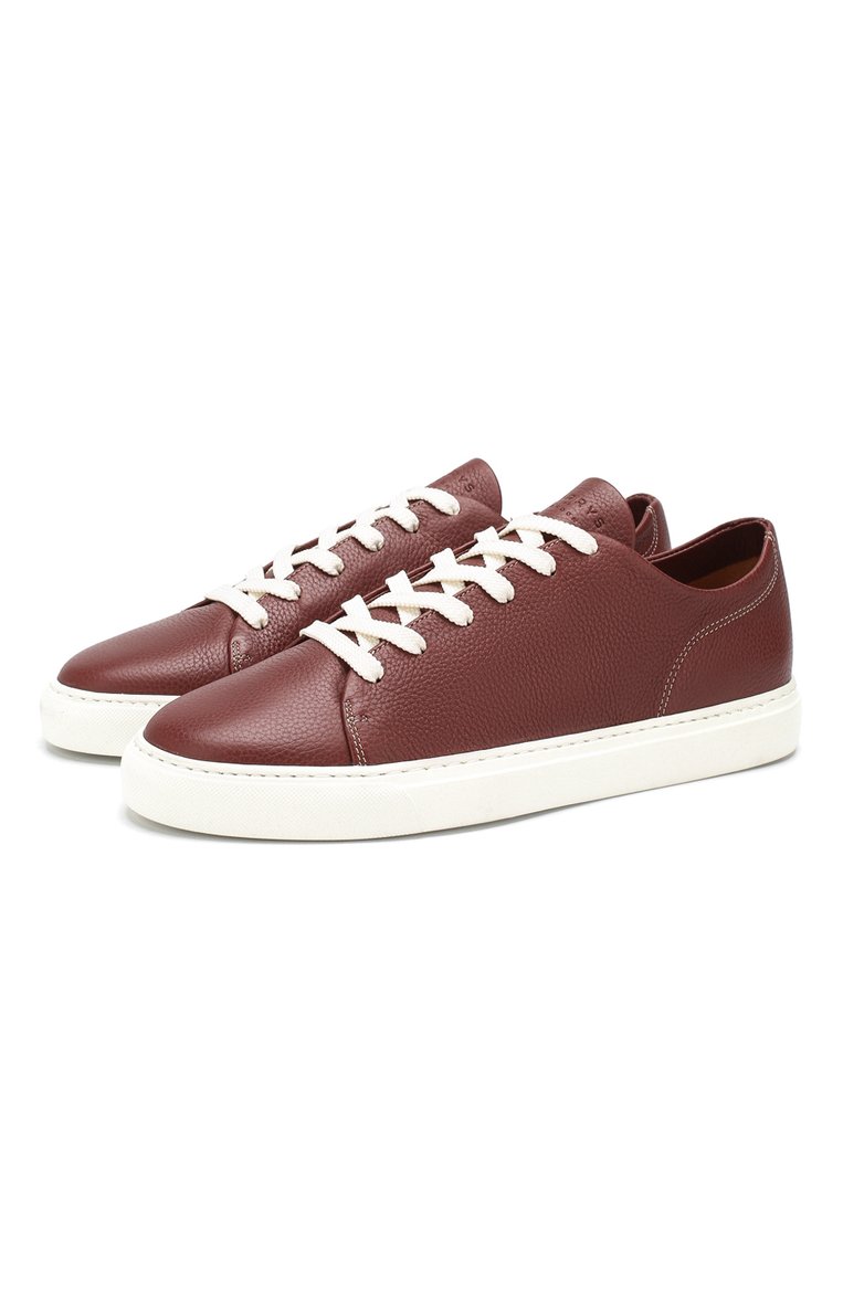 Мужские кожаные кеды HARRYS OF LONDON бордового цвета, арт. PURSUIT S0FT MILLED CALF | Фото 1 (Подошва: Плоская; Статус проверки: Проверена категория; Материал внутренний: Натуральная кожа; Материал утеплителя: Без утеплителя; Стили: Классический; Драгоценные камни: Проставлено; Материал сплава: Проставлено; Материал внешний: Натуральная кожа; Кросс-КТ: Низкие; Автоматизация Diginetica: Не назначено)