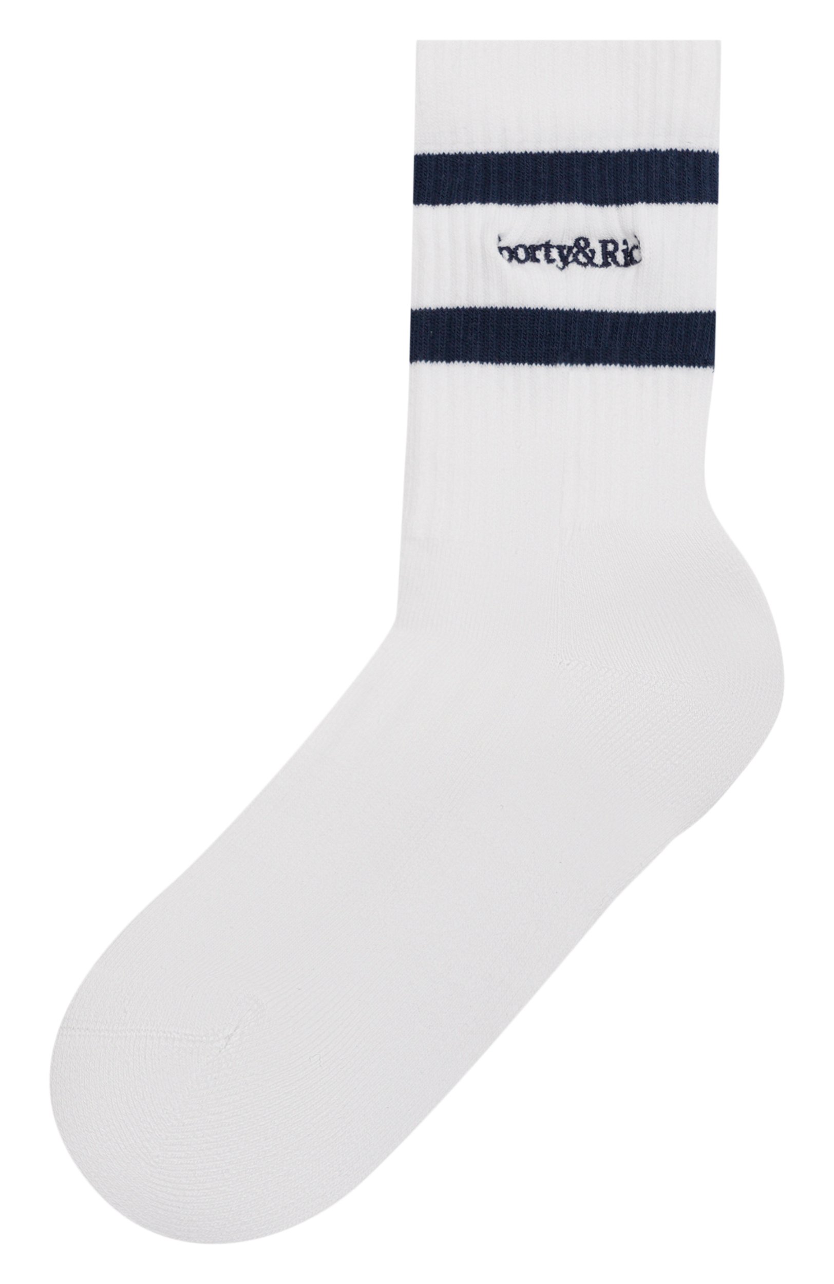 Хлопковые носки SPORTY AND RICH белого цвета по цене 4235 руб., арт. AC102712300WH88, фото 1 Хлопковые носки SPORTY AND RICH, арт. AC102712300WH88, фото 1