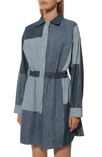 Джинсовое платье DOLCE & GABBANA синего цвета по цене 99250 руб., арт. F6D4CD/G896Q/0UTLET AW22-23, фото 3 Джинсовое платье DOLCE & GABBANA, арт. F6D4CD/G896Q/0UTLET AW22-23, фото 3