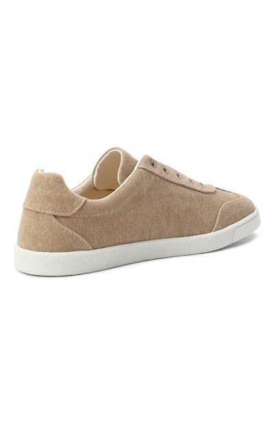 Текстильные кеды DOLCE & GABBANA бежевого цвета по цене 33400 руб., арт. DA5287/AW520/37-38, фото 3 Текстильные кеды DOLCE & GABBANA, арт. DA5287/AW520/37-38, фото 3