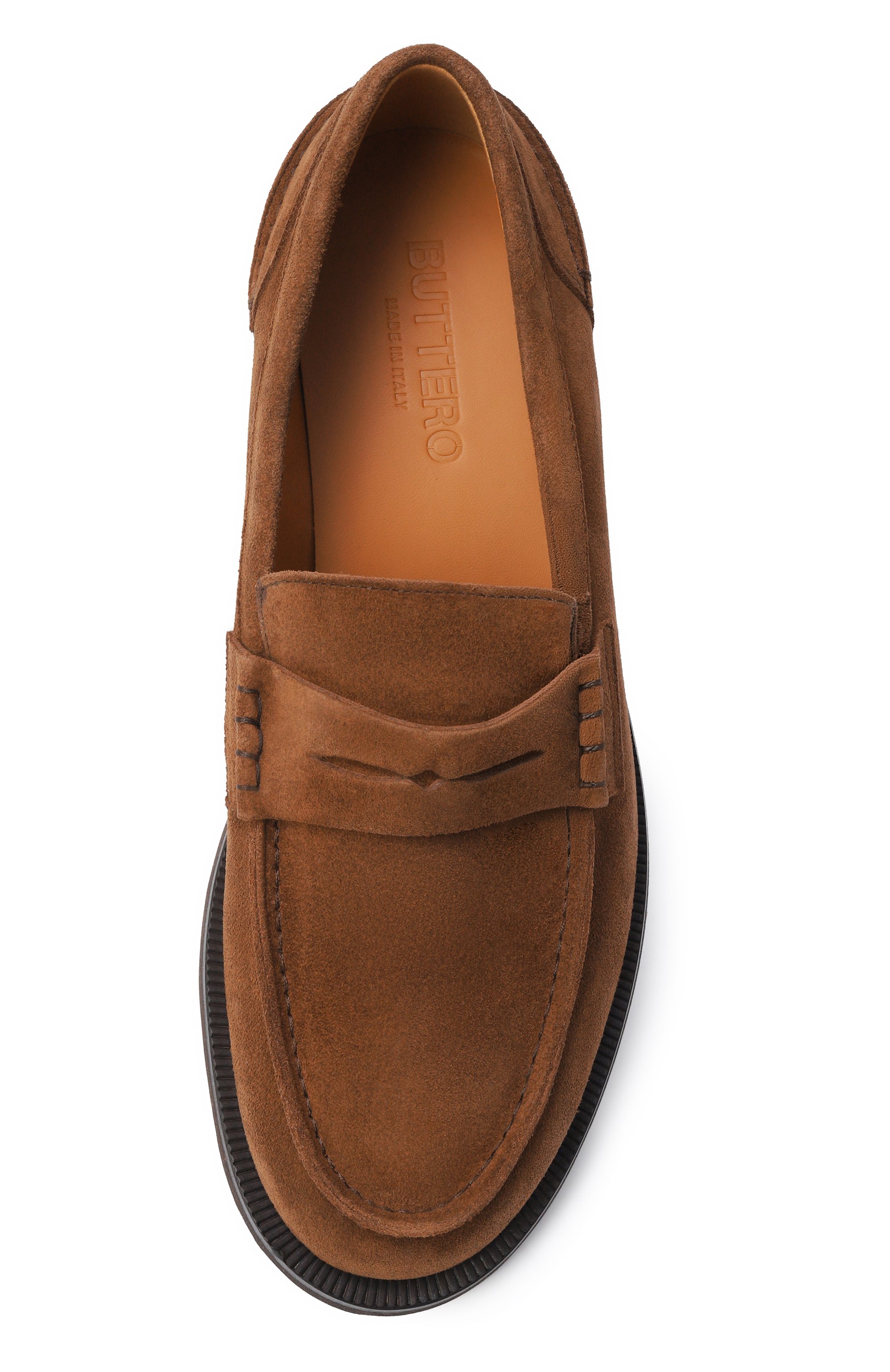 Замшевые пенни-лоферы feniglia BUTTERO, арт. B11380G0RH-UG, фото 5