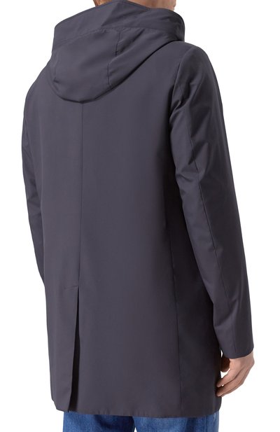 Плащ revido-skt MOORER темно-синего цвета по цене 178000 руб., арт. REVID0/SKT, фото 4 Плащ revido-skt MOORER, арт. REVID0/SKT, фото 4