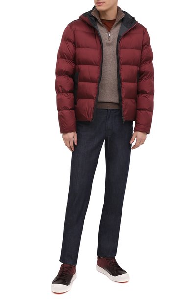 Кожаные кеды SANTONI, арт. MBC021383BARRNKLB66, фото 2