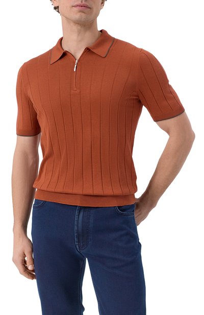 Шелковое поло GRAN SASSO, арт. 43128/23510, фото 3