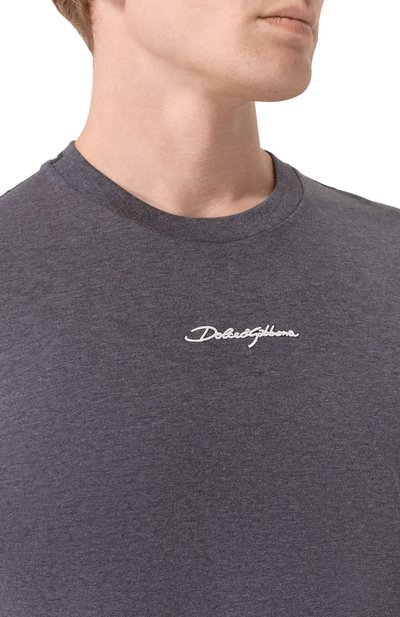 Хлопковая футболка DOLCE & GABBANA, арт. G8RN8Z/G7P0C, фото 5