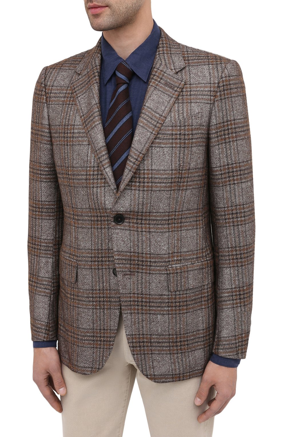 Пиджак из шелка и кашемира ZEGNA, арт. 859136/121220, фото 4