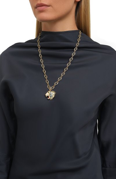 Колье GUCCI золотого цвета по цене 122400 руб., арт. 543092 I8766, фото 2 Колье GUCCI, арт. 543092 I8766, фото 2