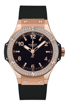 Женские часы big bang gold diamonds HUBLOT бесцветного цвета, арт. 361.PX.1280.RX.1104 | Фото 1 (Механизм: Кварц; Материал корпуса: Розовое золото; Региональные ограничения белый список (Axapta Mercury): Не проставлено; Цвет циферблата: Чёрный; Нос: Не проставлено)