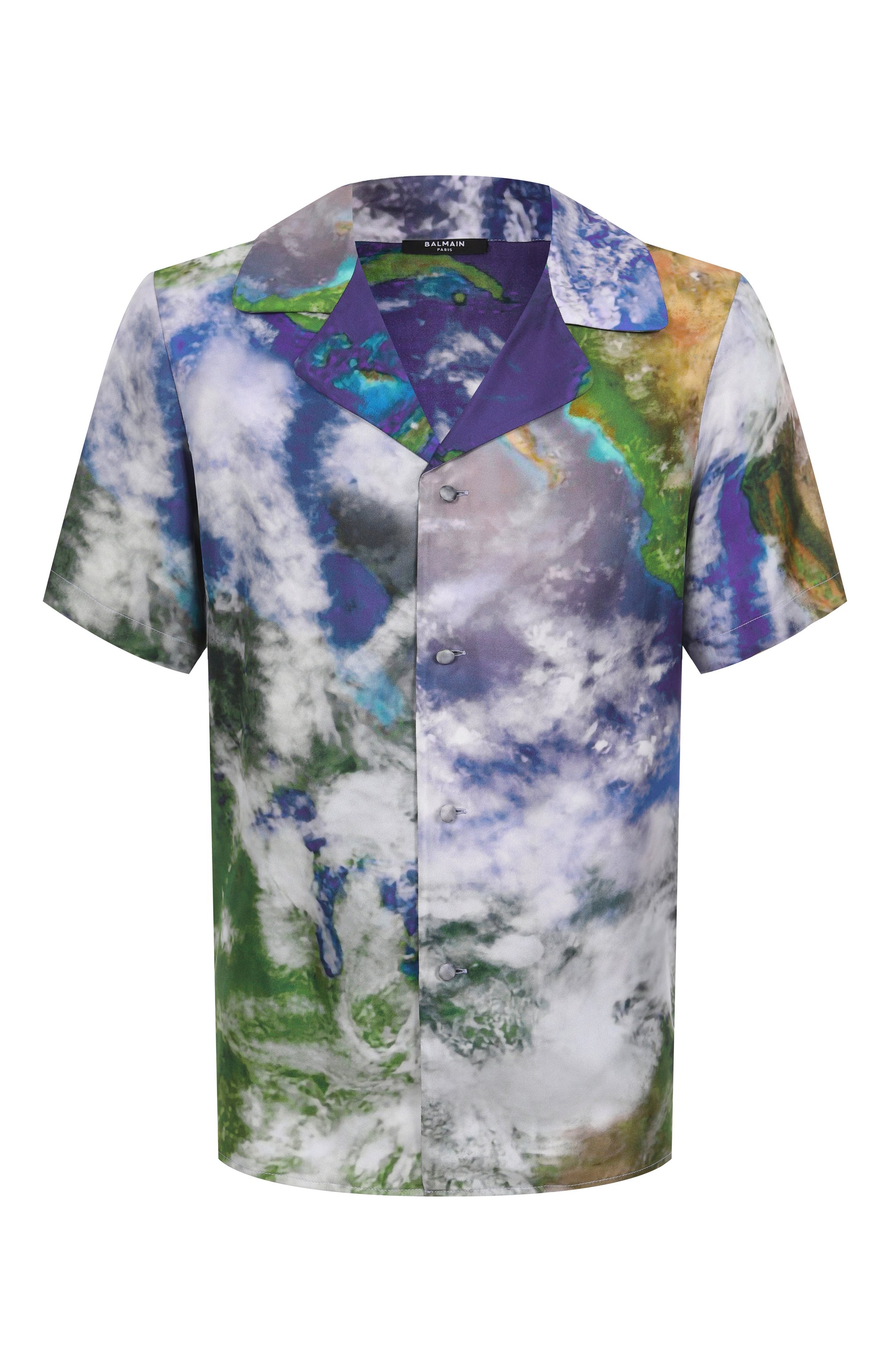 Шелковая рубашка BALMAIN, арт. EH0HN067SE89, фото 1