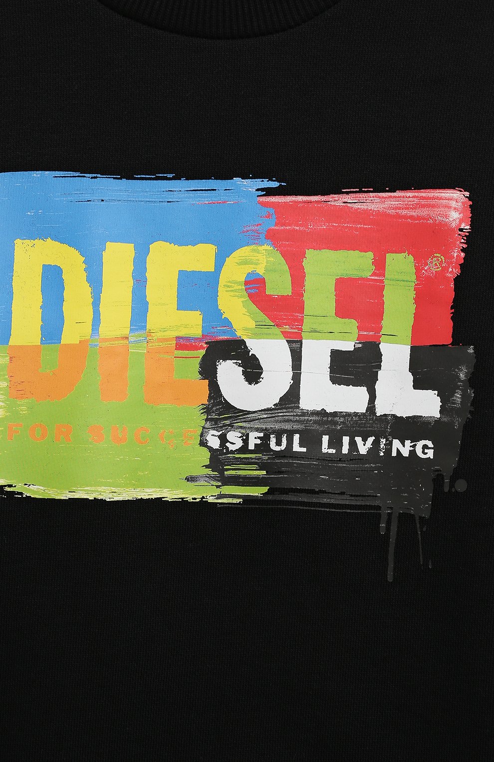 Хлопковый свитшот DIESEL, арт. J01774/KYAXZ, фото 3