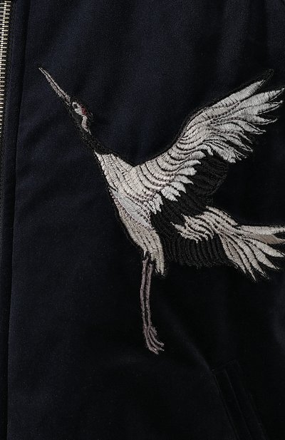 Бомбер GOLDEN GOOSE DELUXE BRAND синего цвета по цене 69050 руб., арт. G35WP069.A1, фото 5 Бомбер GOLDEN GOOSE DELUXE BRAND, арт. G35WP069.A1, фото 5