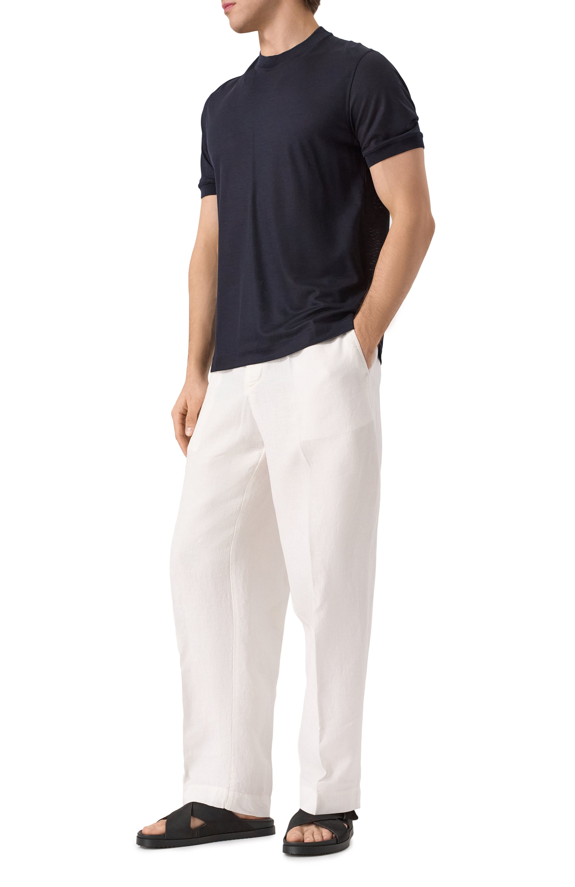 Шлепанцы из нубука DOUCAL'S, арт. DU3180NECKPF773N, фото 2