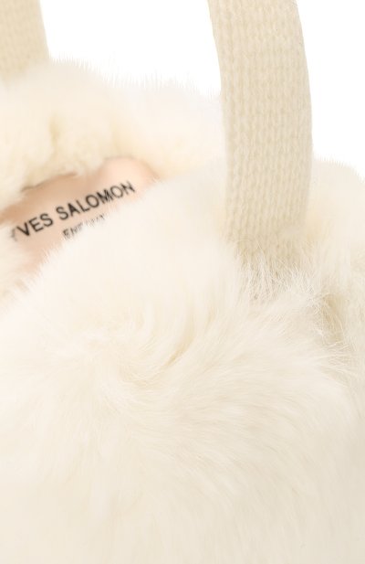 Шерстяные наушники с меховой отделкой YVES SALOMON ENFANT, арт. 20WEA310XXREXW, фото 3
