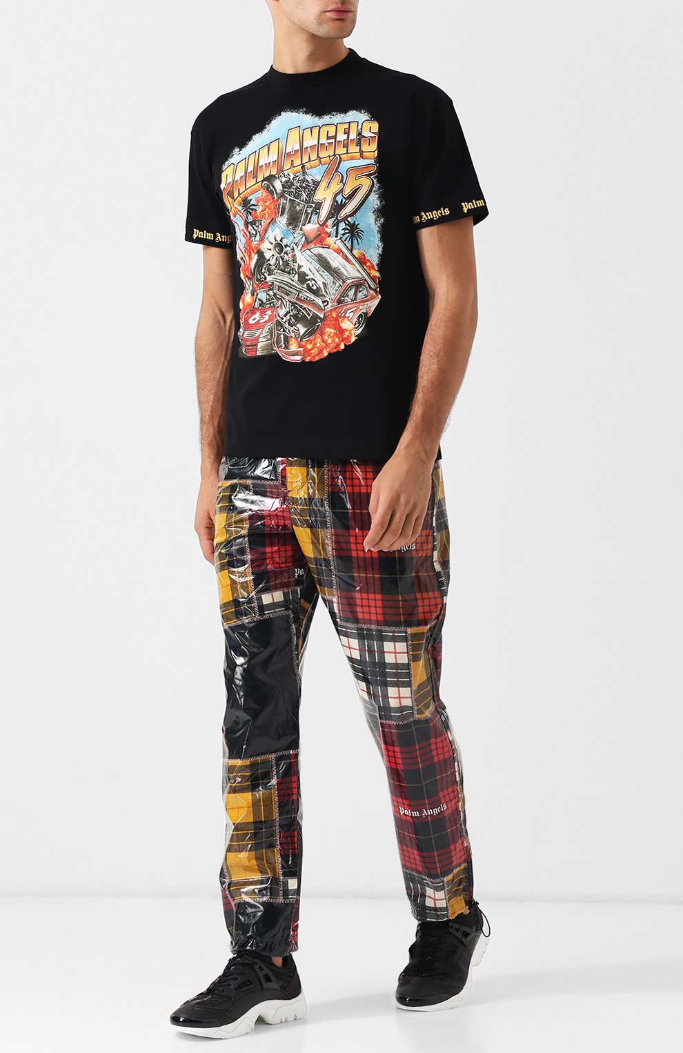 Текстильные кроссовки на шнуровке KENZO, арт. 5SN350F74, фото 2