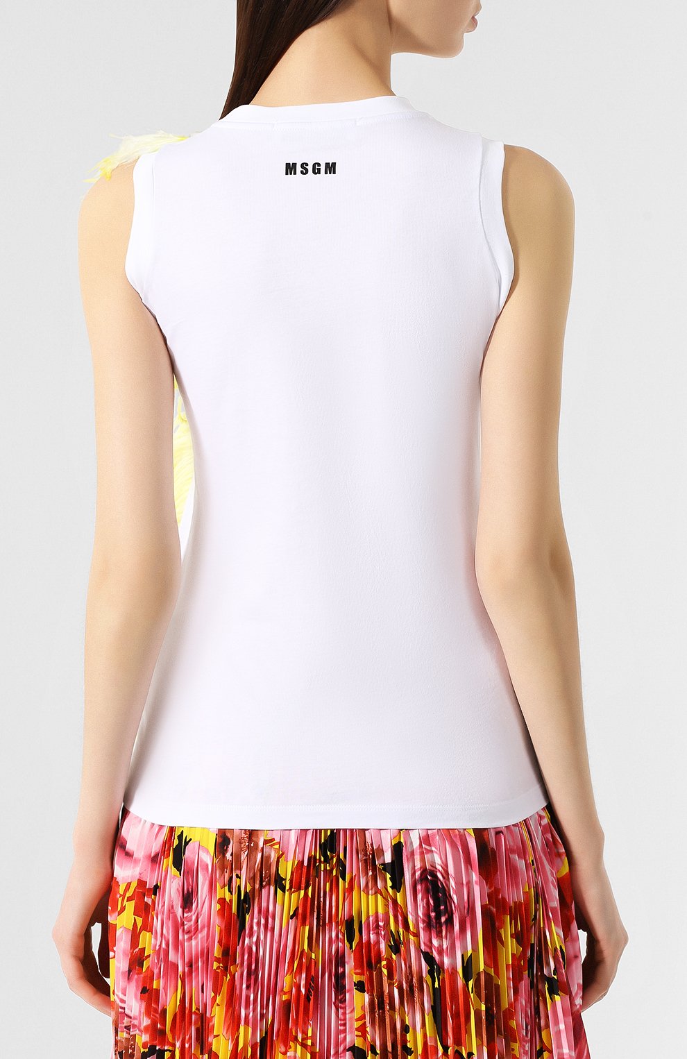 Хлопковый топ MSGM, арт. 2642MDM252X 195298, фото 4