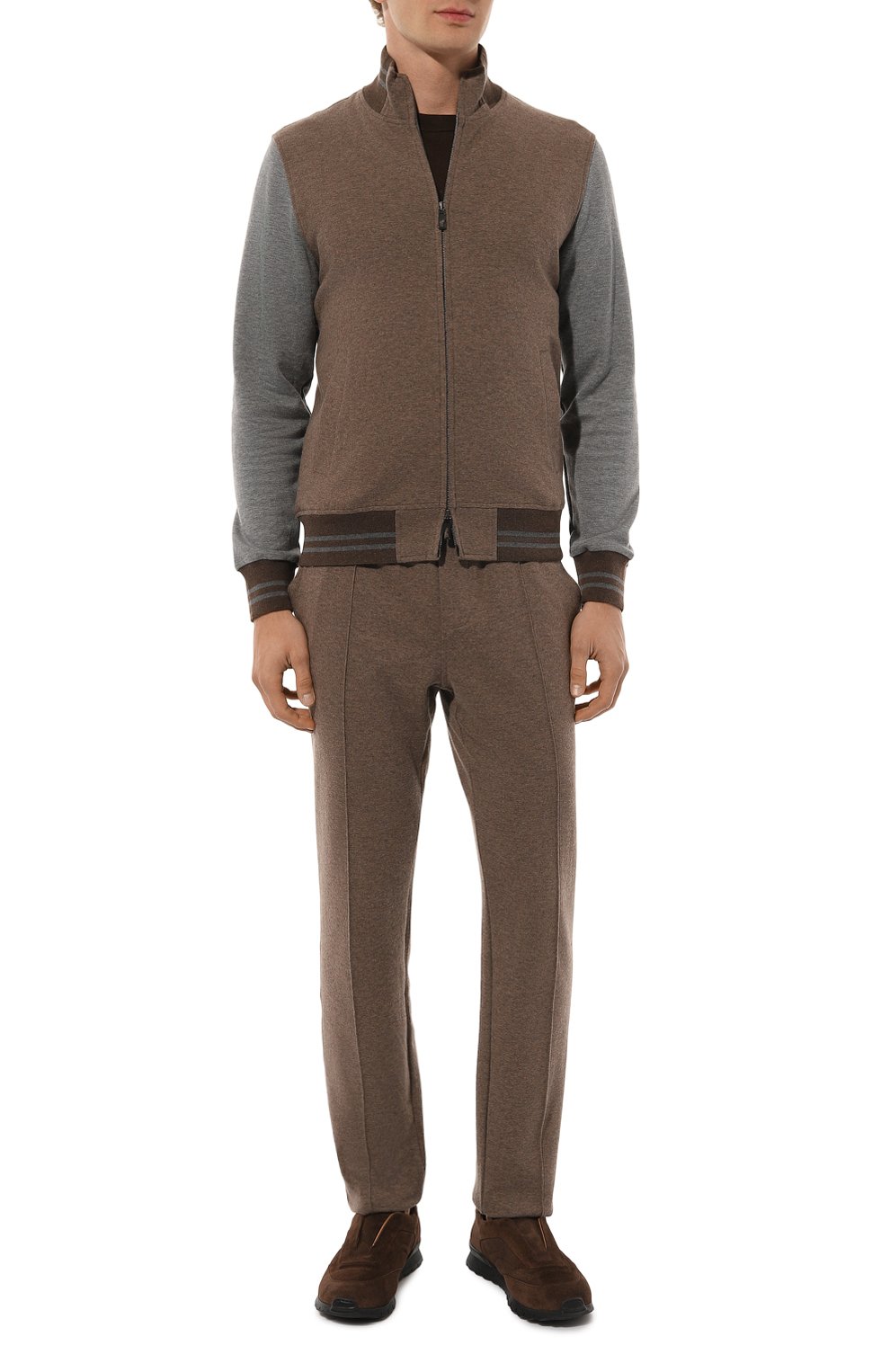 Брюки из хлопка и кашемира CAPOBIANCO, арт. 17M706.LB00., фото 2