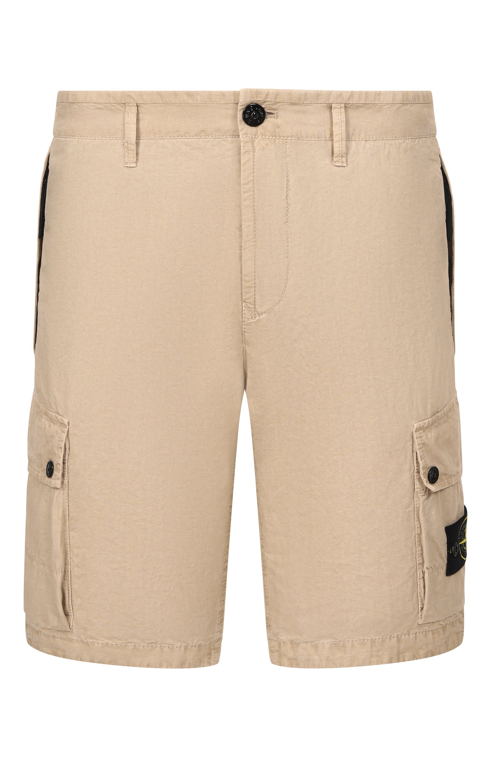 Хлопковые шорты STONE ISLAND бежевого цвета по цене 43150 руб., арт. L1S15L100019/S00WA, фото 1 Хлопковые шорты STONE ISLAND, арт. L1S15L100019/S00WA, фото 1
